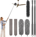 Teleskop-Staubwedel-Set, 7-teilig – Grau