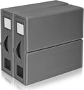 Bettwäsche-Organizer mit Sichtfenster – 2er-Set, Beige
