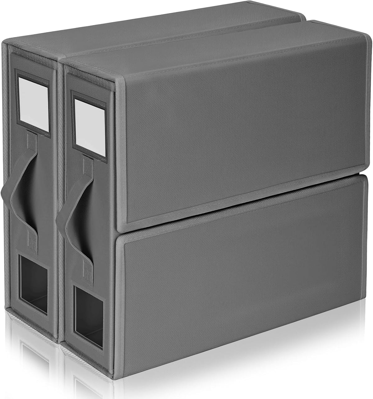 Bettwäsche-Organizer mit Sichtfenster – 2er-Set, Beige