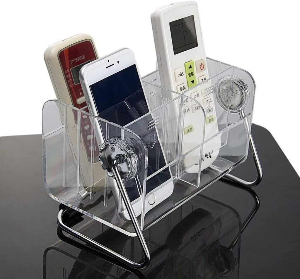 Transparenter Fernbedienungshalter mit 6 Fächern
